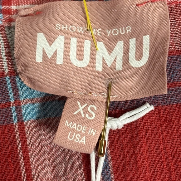 Show Me Your Mumu Leo Button Down Boho Western Long Tunic in Red Plaid -… - Picture 7 of 15